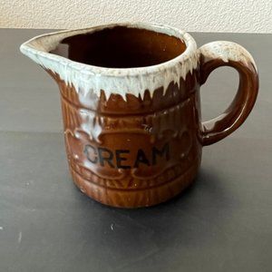 Vintage Brown Drip Glaze Creamer // Made in Japan // Nasco Del Coronado